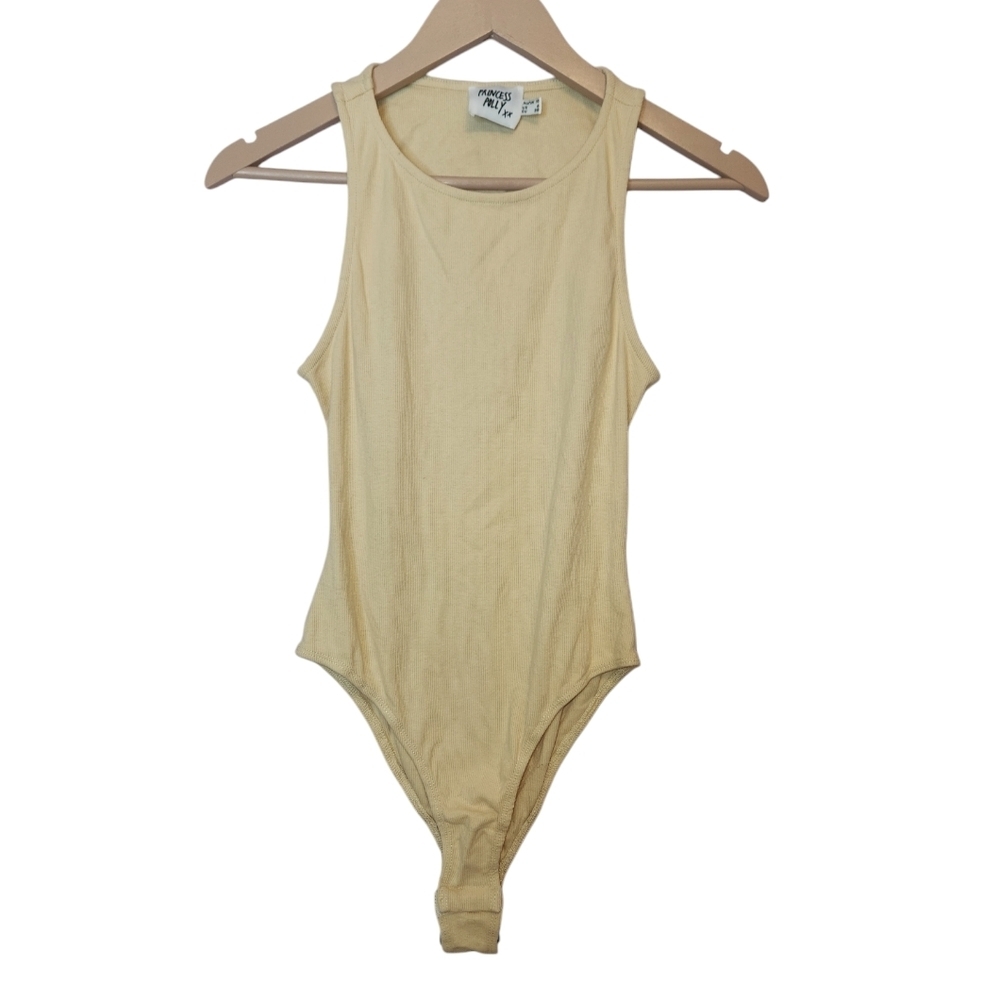 NWOT PRINCESS POLY Bodysuit Open Back Detail, size 6